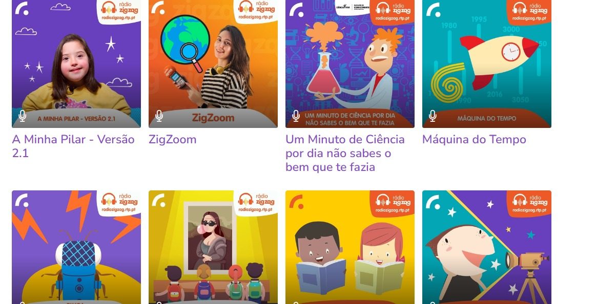 10. ZIGZAG אתר נפלא לילדים !! וחינמי!!!  יש בו רדיו לילדים, פודקאסטים לילדים  כמובן שהכל בשפה הפורטוגזית בנושאים שונים ב